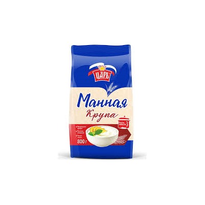 ЦАРЬ Крупа манная из тв.сортов 800гр