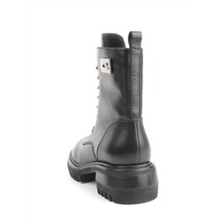 01-GZ6253-G71-N11 BLACK Ботинки демисезонные женские (натуральная кожа, байка)