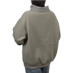 2510 GRAY GREEN Толстовка женская (85% хлопок, 10% полиэстер, 5% спандекс)