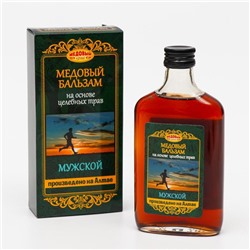 Безалкогольный алтайский медовый бальзам на травах «Мужской», 250 мл