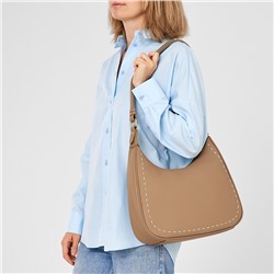 JS-85011-61 бежевая сумка женская (кожа) Jane's Story