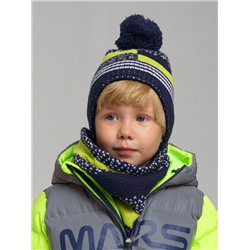Комплект для мальчика: шапка, снуд