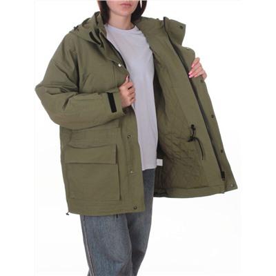 3106 GREEN Куртка демисезонная женская (100 гр. холлофайбер)