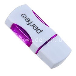Картридер Perfeo (PF-VI-R024) для Micro SD (фиолетовый)