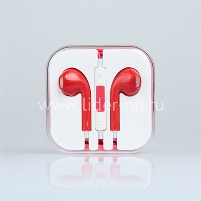Наушники MP3/MP4 (IP5) красные