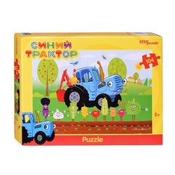 Пазлы 104 "Синий трактор" (Биг Папа)