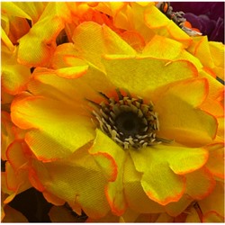 Цветы искусственные декоративные Мальва (5 цветков) 20 см