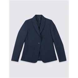 Girls' Slim Fit School Blazer (9-16 Yrs)