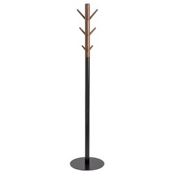 Вешалка напольная Espen, 174 см,  черная/светлый орех