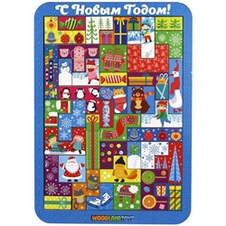 Головоломка Woodlandtoys "Тетрис большой "С Новым Годом"