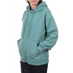 A17 TURQUOISE Толстовка  женская с капюшоном (85% хлопок, 15% полиэстер)