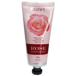 Крем для рук с экстрактом розы, Rose Hand Cream, Juno, 100 г