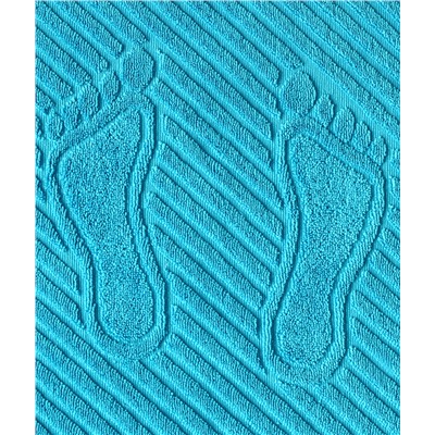 Коврик ножки бирюзовое Т