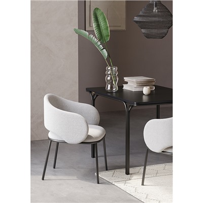 Стул Coastal, букле, дымчато-серый