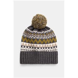Czapka męska beanie wzorzysta kolor multicolor