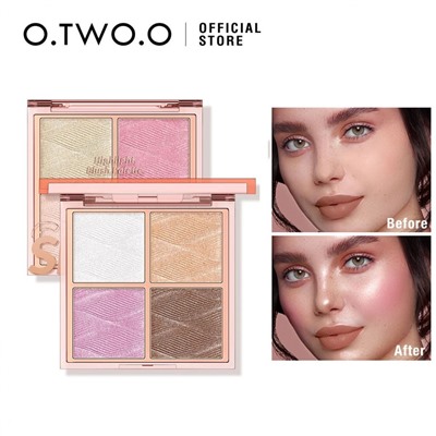 Пудра хайлайтер O.TWO.O № 03 Shimmer Peach