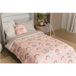 Покрывало детское Этель 1,5 сп "Pink Rainbow", 145х210 см, 100% хлопок
