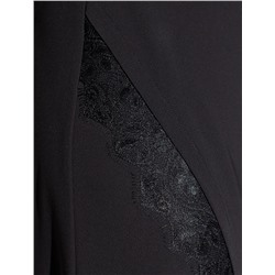 Юбка миди  на запАх из креп-шифона с кружевом