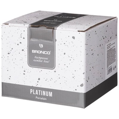 ЧАЙНЫЙ НАБОР BRONCO "PLATINUM" НА 2 ПЕР. 4 ПР. 330 МЛ (КОР=12НАБ.)