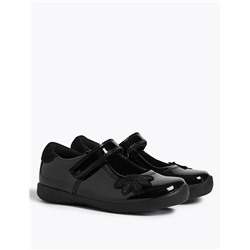 Kids Patent Leather T-Bar School Shoes (8 Small - 1 Large)