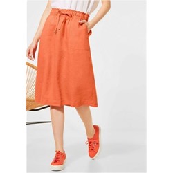 Linen Paperbag Solid Mid  Размер 38, STREET ONE, Цвет pfirsich