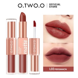 Матовая помада и блеск O.TWO.O Lip Glaze Lipstick № L03 Persimmon 6.5 g