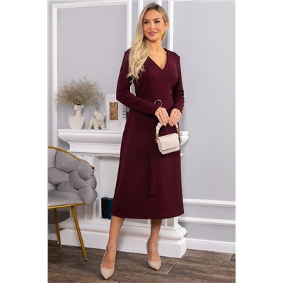 Платье трикотажное Парижанка (бордовое) П14622-10М