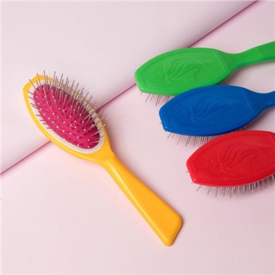 Расчёска массажная, 20×5 см, цвет МИКС