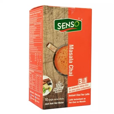 Чай Масала 3 в 1 (10 стиков, 14 г), Masala Chai 10 sticks 3 in 1, произв. Senso