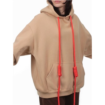 2226 BEIGE Толстовка женская (85% хлопок, 10% полиэстер, 5% спандекс)