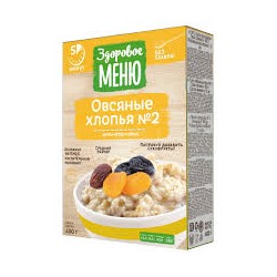 Здоровое меню Хлопья овсяные №2 в КОР 400гр