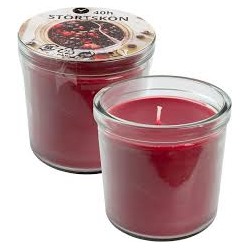 STÖRTSKÖN Свеча ароматическая Duftkerze im Glas, Beeren/rot, 40 Std.