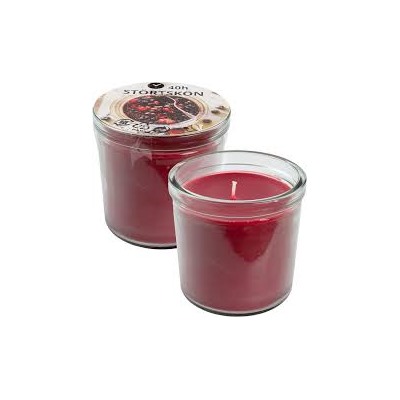 STÖRTSKÖN Свеча ароматическая Duftkerze im Glas, Beeren/rot, 40 Std.