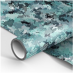 Бумага упаковочная 70*100см MESHU "Абстрактный принт" 80г/м2 MS_53464/50/Россия