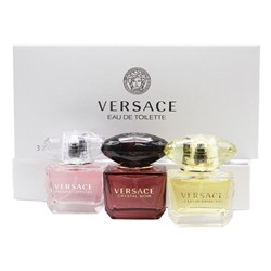Подарочный набор Versace Miniatures Collection For Women 3x30 ml ( желтый, розовый, черный )