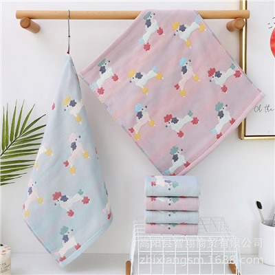 Cartoon towel, gauze scarf, wholesale