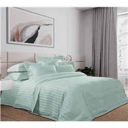 Ткань страйп-сатин / Зеленый