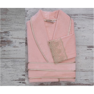 Халат Велюровый Женский (XL) Tuğsen Bayan XLarge Bornoz - EcoCotton