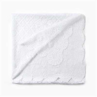 Скатерть Доляна Ажур, цвет белый 140×200 ± 5 см, 100%п/э