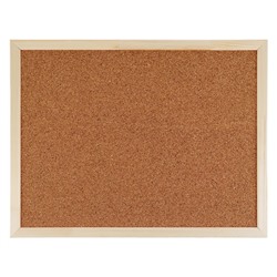 Доска пробковая А2, 45х60 см, Calligrata, в деревянной раме