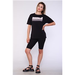 Костюм женский с велосипедками и футболкой 246а