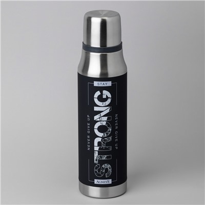 ТЕРМОС STAY STRONG 1000 МЛ, КОЛБА НЕРЖ.СТАЛЬ 18/10