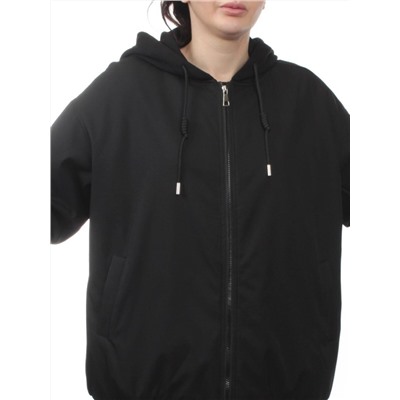 H24-83 BLACK Куртка демисезонная женская (100 гр. синтепон)