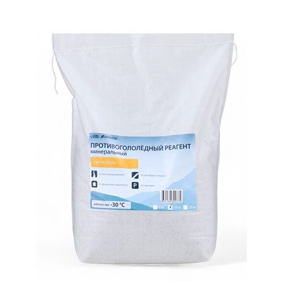 Реагент противогололёдный, пескосоль, 10 кг, работает при – 30 °C, в мешке, Greengo