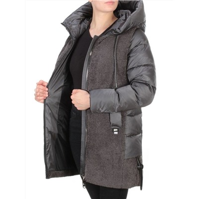 D6816 DARK GRAY Куртка зимняя женская  KARERSITER (200 гр. холлофайбера)