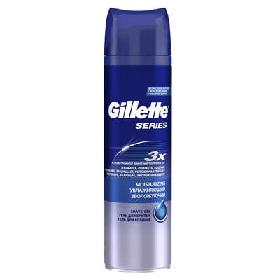 Гель для бритья Джиллетт(ʤɪˈlet) Series Moisturizing Увлажняющий с маслом какао 200мл