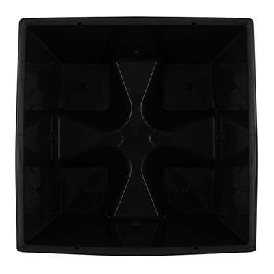 Горшок для цветов InGreen London CUBE 250х250 мм, 11,6 л, c дренажной вставкой IG780110026 вулканический серый