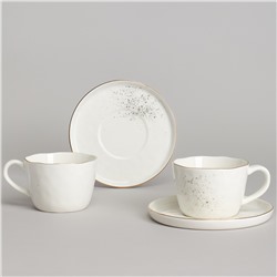 ЧАЙНЫЙ НАБОР BRONCO "GOLD" НА 2 ПЕР. 4 ПР. 200 МЛ