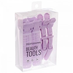 Бигуди пластмассовые с зажимом для прикорневого объема "Magic Beauty", 4шт, цвет микс