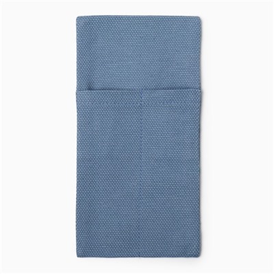 Набор конвертов для приборов Home collection blue - 2 шт., 22×10 см, 56% лён, 44% хлопок